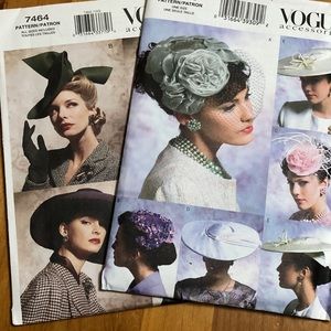 Two Vintage Style Hat Patterns